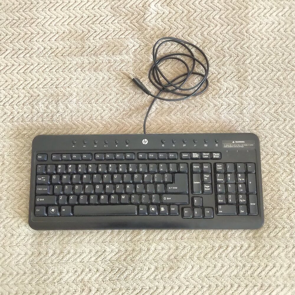 Hewlett Packard Keyboard - Color Black